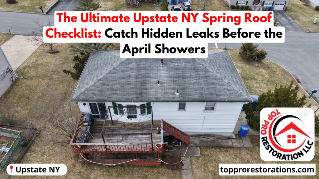 The Ultimate Upstate NY Spring Roof Checklist: Catch Hidden Leaks Before the April Showers