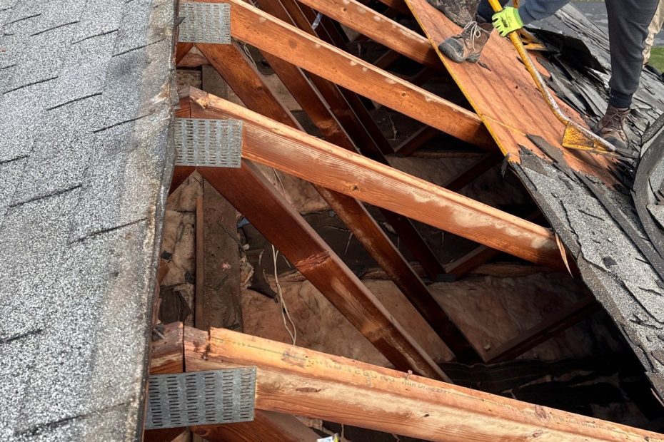 During Roof repairs