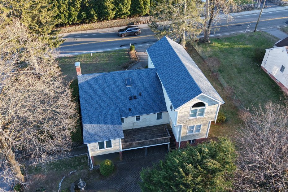 Picture of a roof repaired