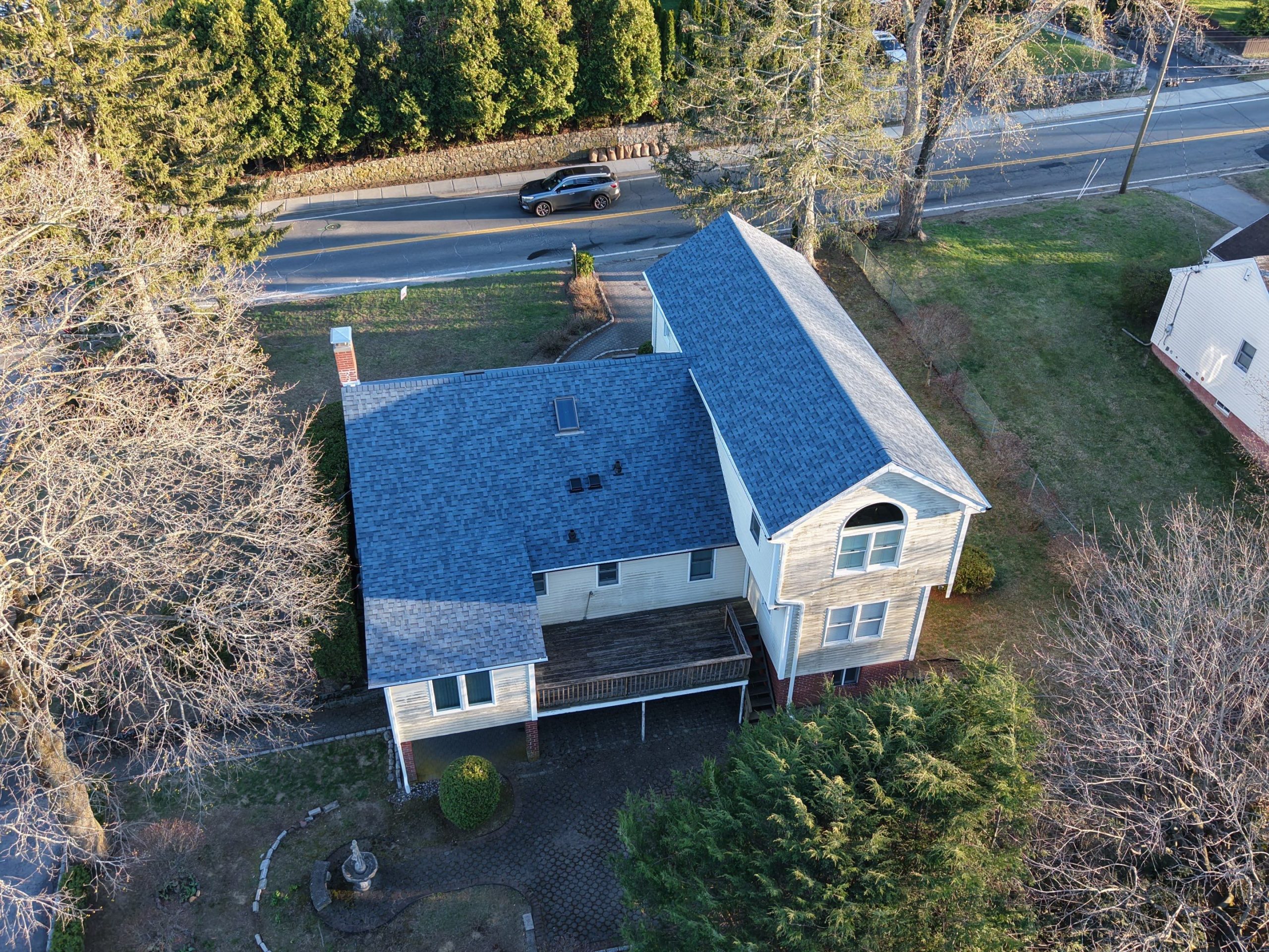Picture of a roof repaired